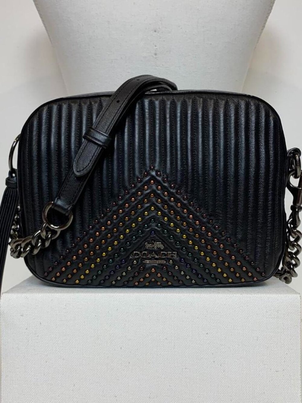 COACH 31649 Leather Black Crossbody